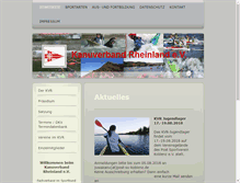 Tablet Screenshot of kanu-rheinland.de